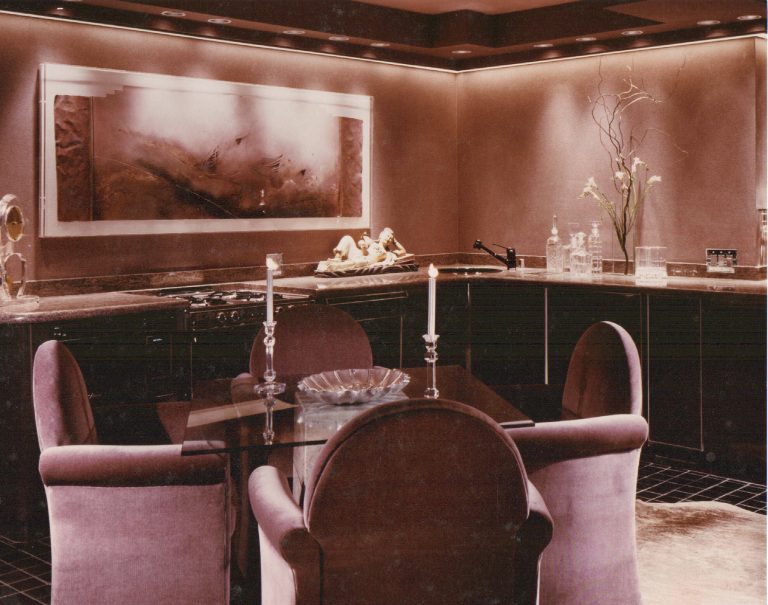 kitchen and dining view