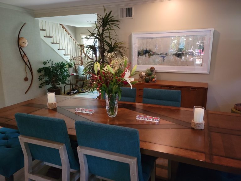 looking towards entry